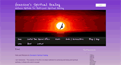 Desktop Screenshot of genevievespiritualhealing.com