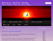 Tablet Screenshot of genevievespiritualhealing.com
